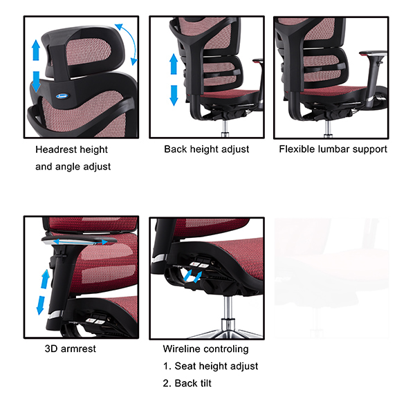 mesh chair office ergonomic design