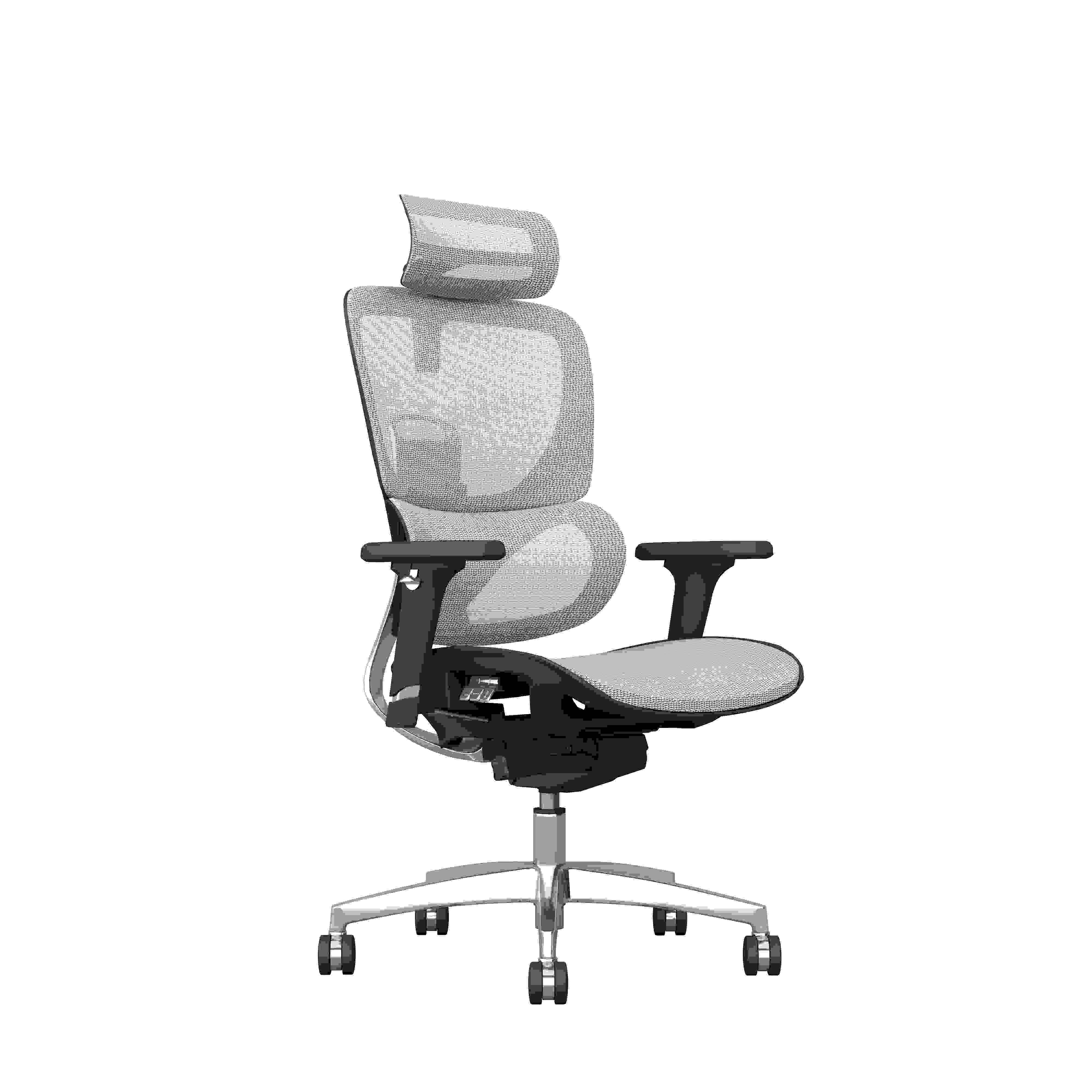 Luxury White Modern Office Chair Ergonomic Executive Chair with Mesh Metal Material for Office Use